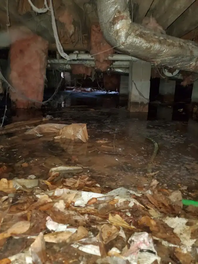 Crawl space flood assessment for Commercial Water Damage Restoration in Kayenta